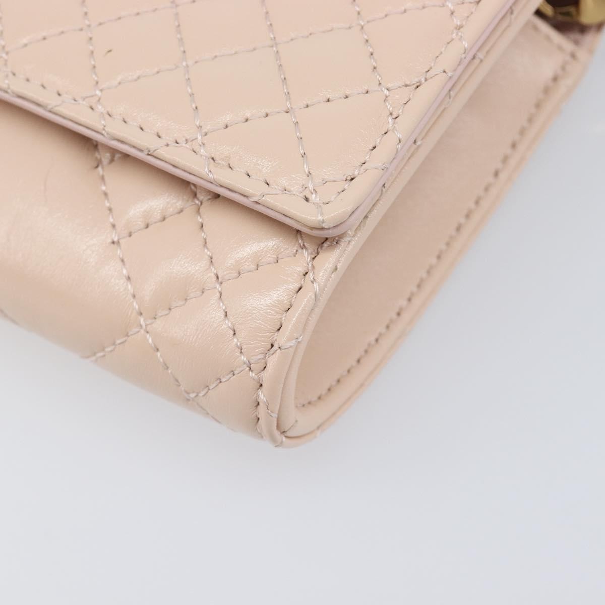 Versace Greca Goddess Convertible Clutch Leather Pink Leather Clutche & Pouche Bag (Pre-Owned)