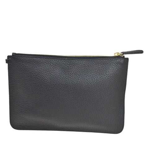Dior -- Black Leather Clutch Bag (Pre-Owned)