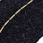 Dior Navy Velvet Clutch Bag (Pre-Owned)