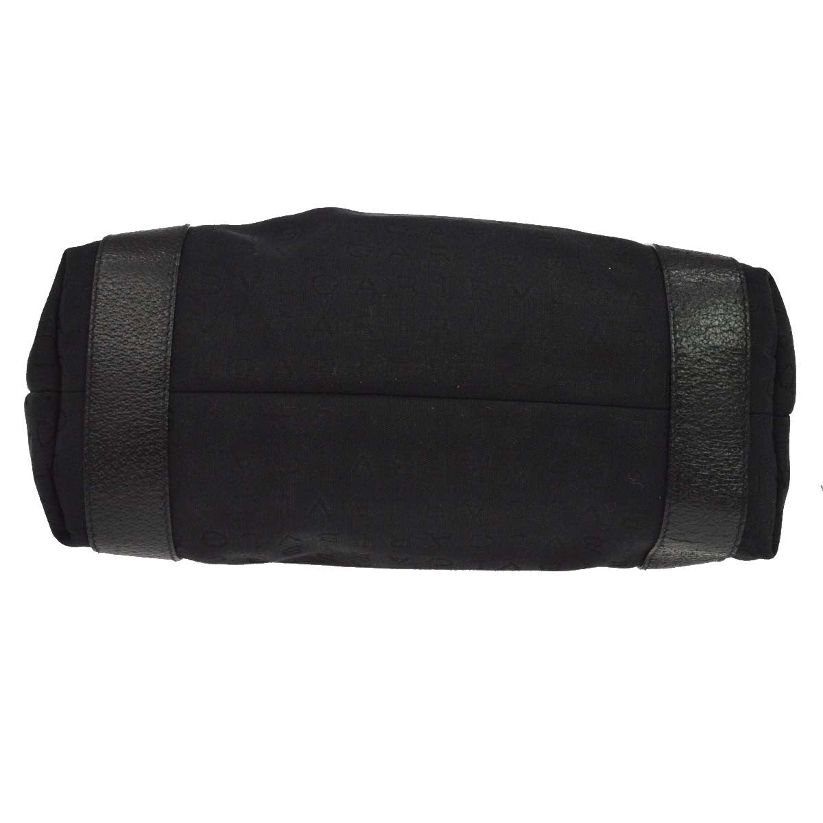 Bvlgari Logomania Canvas Black Canvas Shoulder Bag Bag (Pre-Owned)