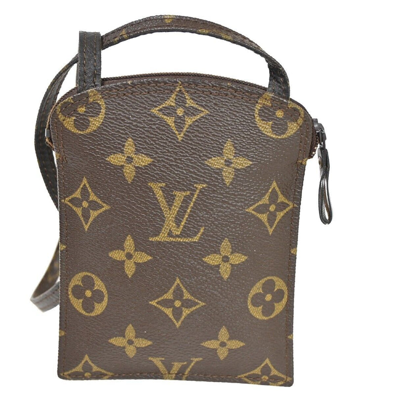 Louis Vuitton Pochette Secret Brown Canvas Shoulder Bag (Pre-Owned)