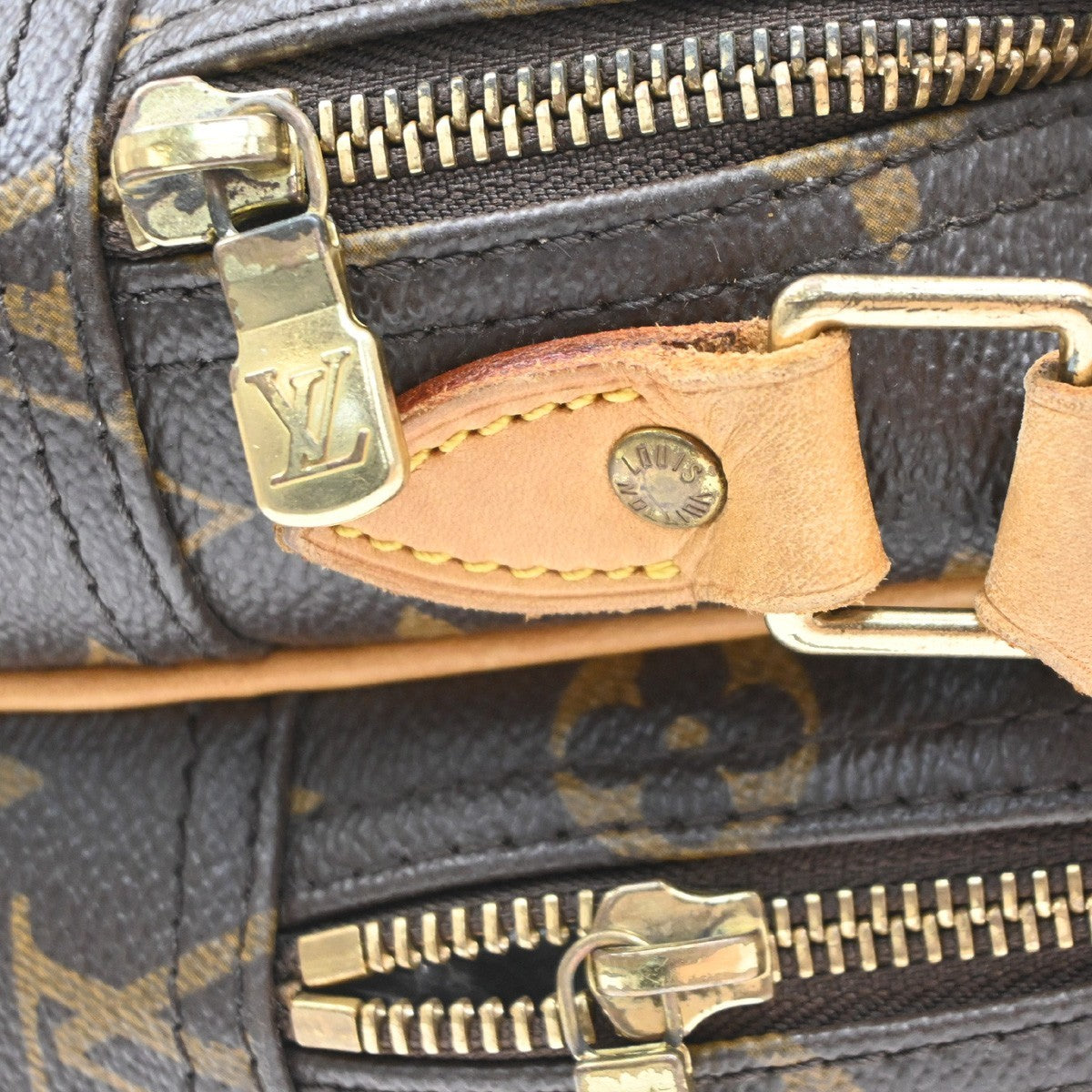Louis Vuitton Reporter Monogram Brown Canvas Shoulder Bag Bag (Pre-Owned)