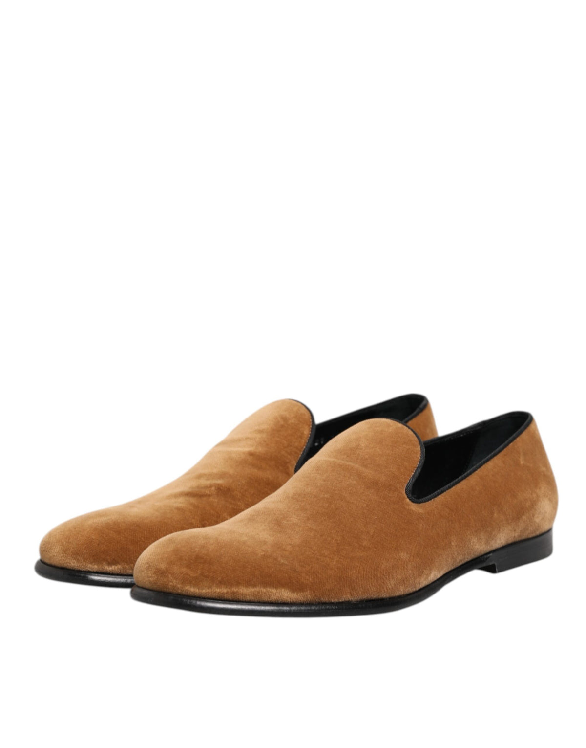 Dolce & Gabbana Brown Suede Slip On Men Loafers Formal Men's Shoes