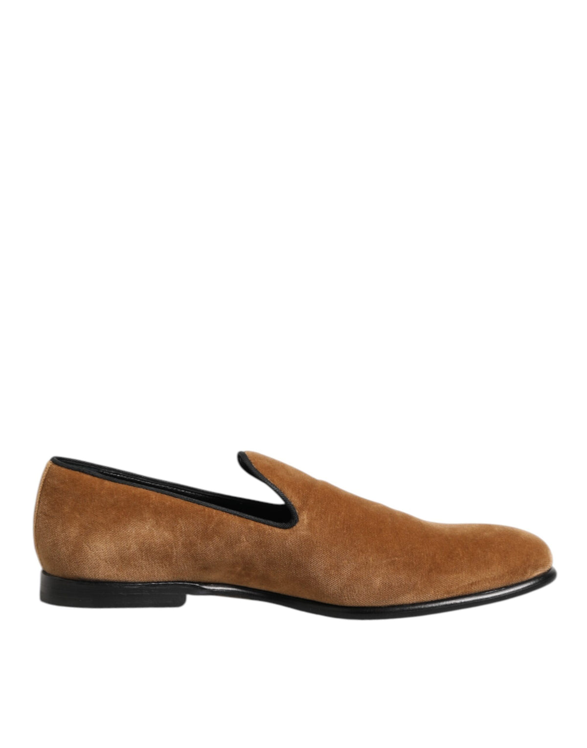 Dolce & Gabbana Brown Suede Slip On Men Loafers Formal Men's Shoes