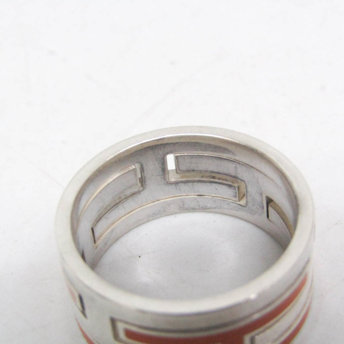 Hermes Move H Ring Silver Silver Silver Ring Jewelry (Pre-Owned)