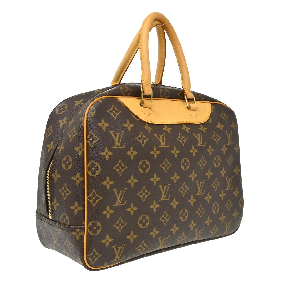 Louis Vuitton Deauville Monogram Canvas Brown Canvas Handbag (Pre-Owned)