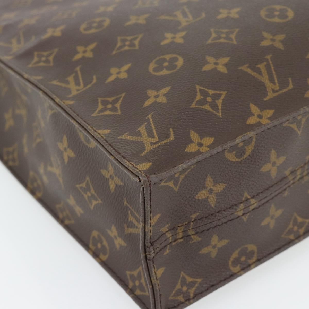 Louis Vuitton Vintage Sac Plat Monogram Canvas Brown Canvas Handbag (Pre-Owned)