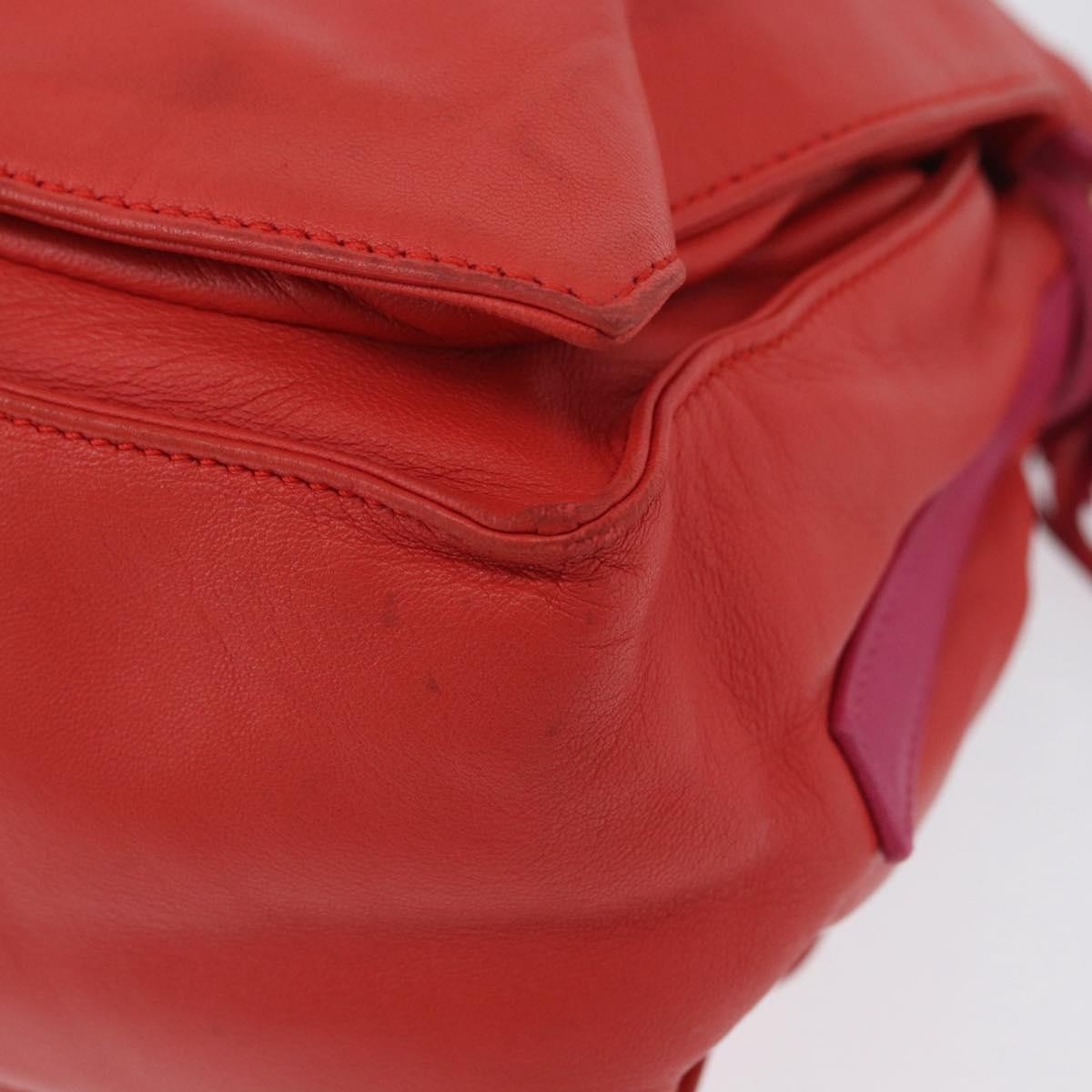 Loewe Flamenco Leather Orange Leather Shoulder Bag Bag (Pre-Owned)