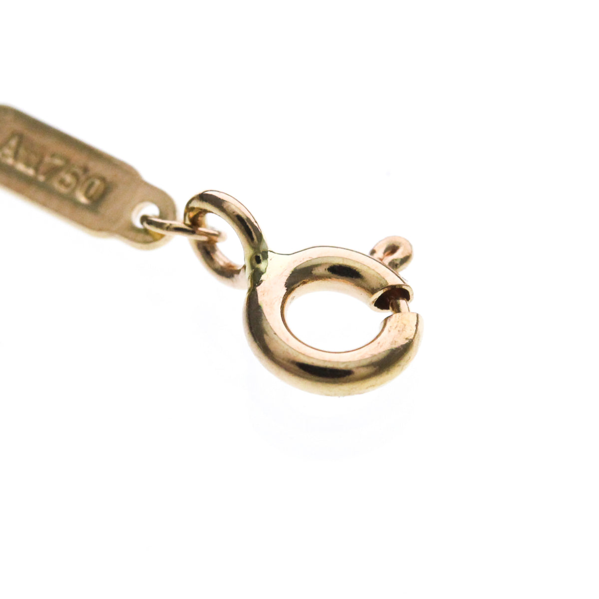 Tiffany & Co. T Smile Pendant 18K Yellow Gold Gold Pink_Gold Necklace Jewelry (Pre-Owned)