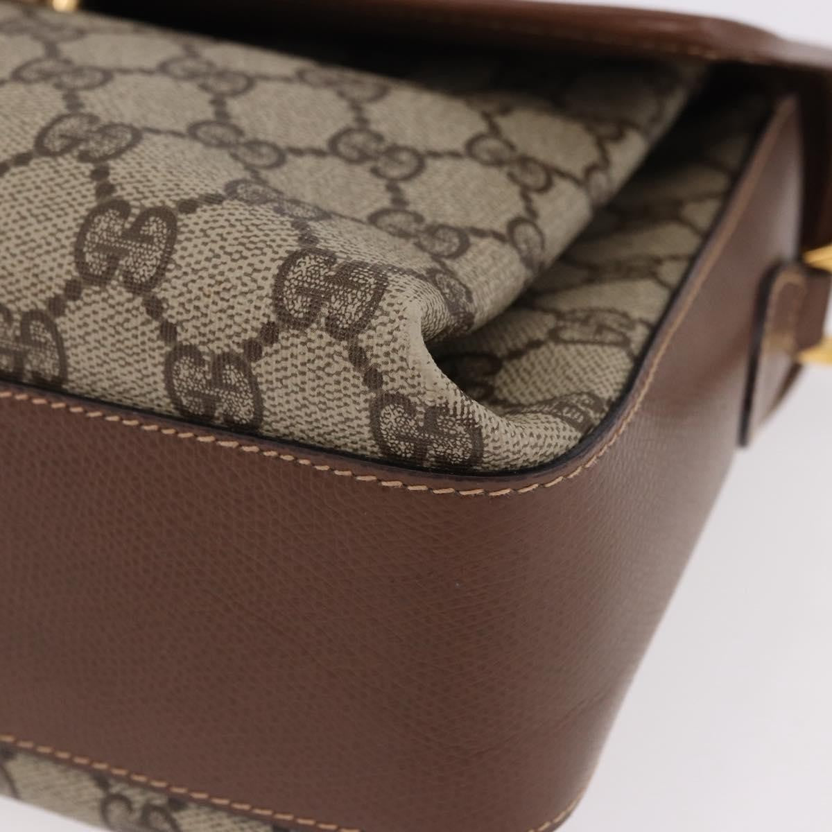 Gucci Shoulder Canvas Beige Canvas Shoulder Bag Bag (Pre-Owned)