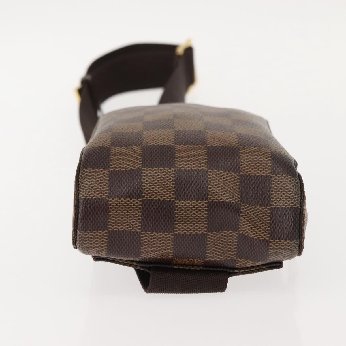 Louis Vuitton Geronimos Waist Damier Ebene Brown Canvas Shoulder Bag Bag (Pre-Owned)