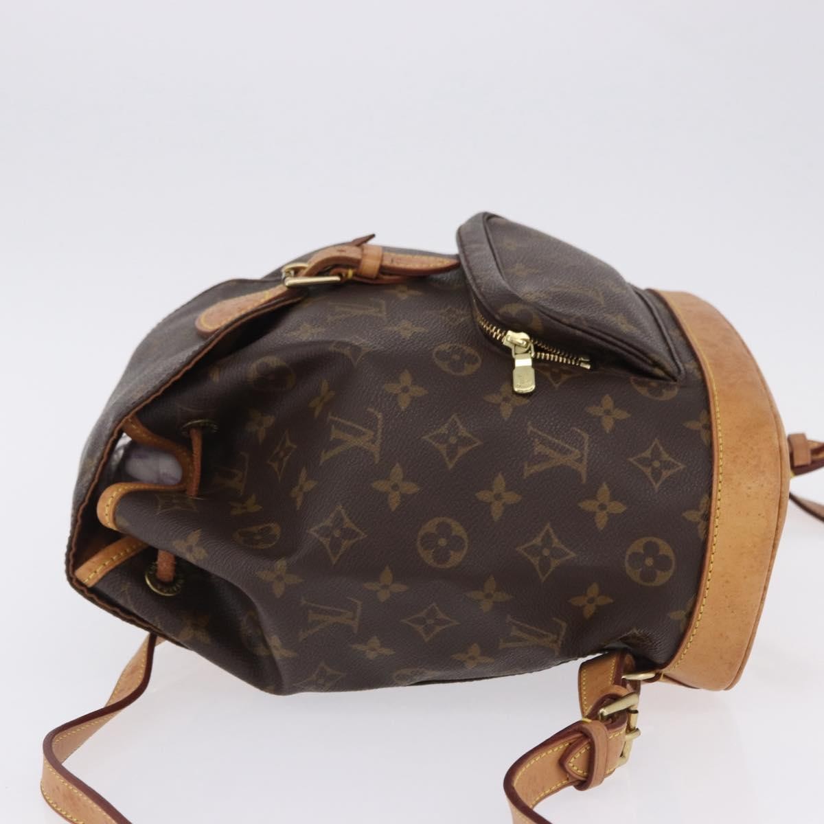 Louis Vuitton Vintage Montsouris Monogram Canvas Brown Canvas Backpack Bag (Pre-Owned)