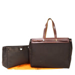 Hermès Herbag Brown Canvas Shoulder Bag (Pre-Owned)