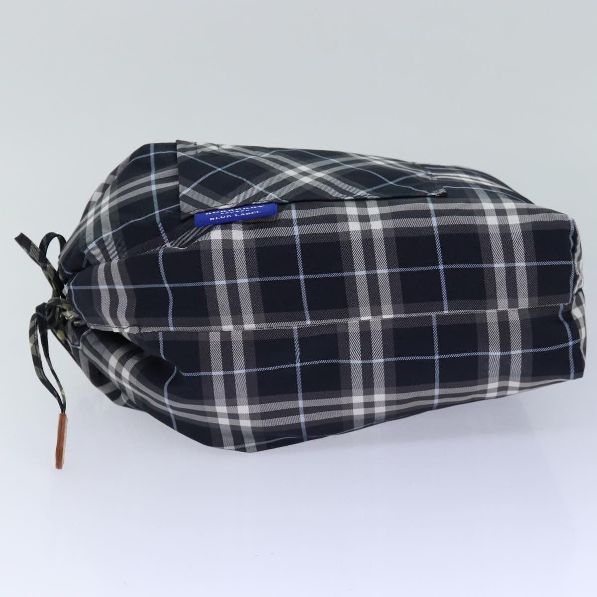 Burberry Nova Check Blue Label Nylon Black Nylon Clutche & Pouche Bag (Pre-Owned)
