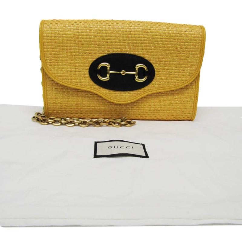 Gucci Mors Yellow Leather Shoulder Bag (Pre-Owned)