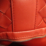 Bottega Veneta Intrecciato Red Leather Tote Bag (Pre-Owned)