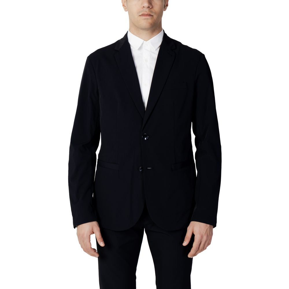 Armani Exchange Blue Cotton Men's Blazer