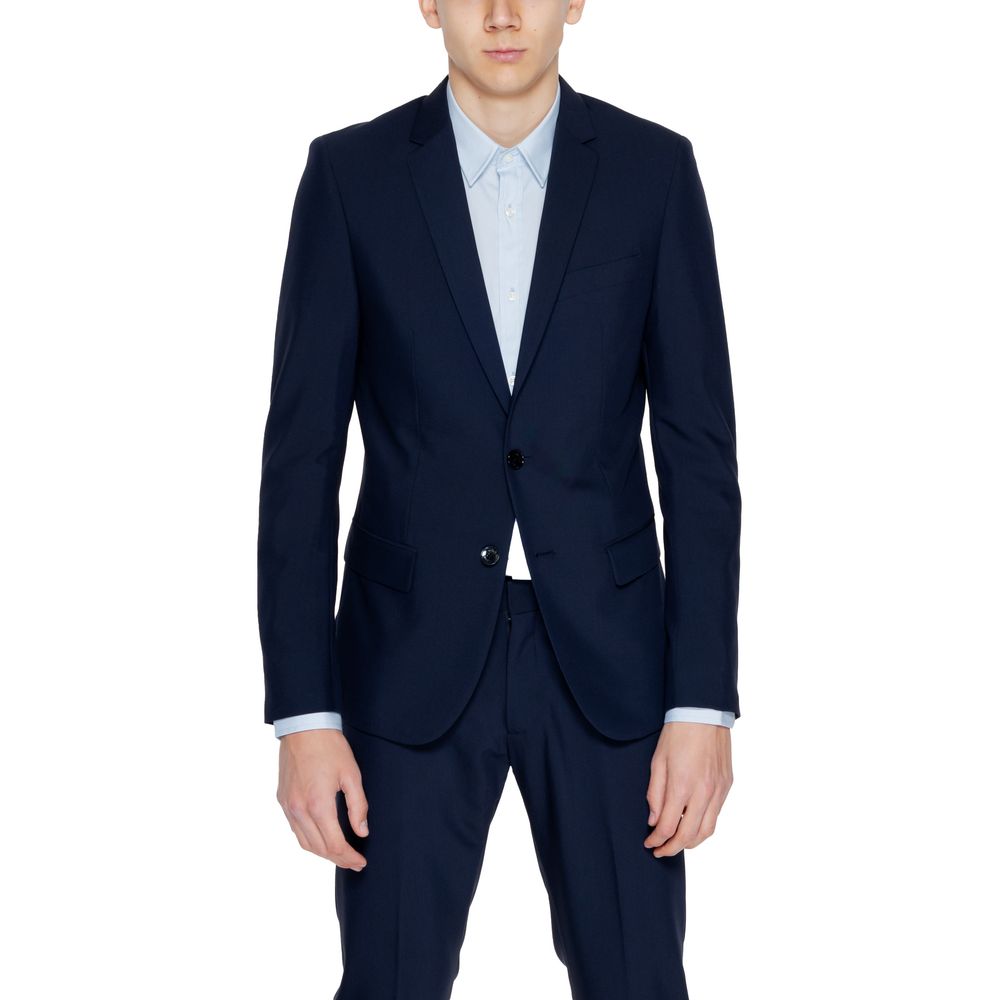 Antony Morato Blue Polyester Men's Blazer