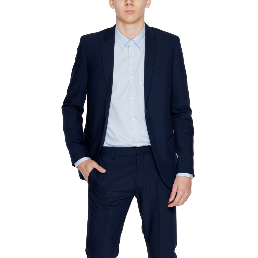 Antony Morato Blue Polyester Men's Blazer