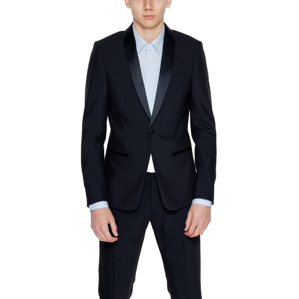 Antony Morato Black Polyester Men's Blazer