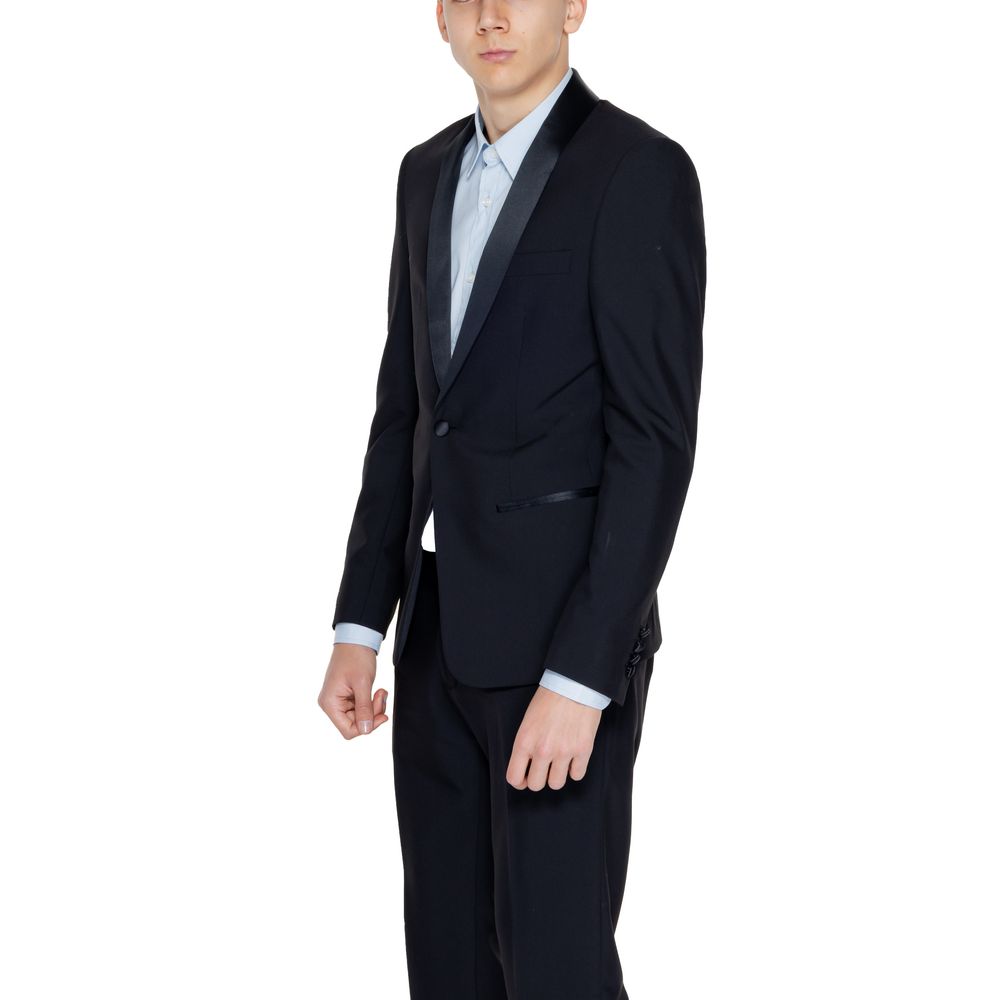 Antony Morato Black Polyester Men's Blazer