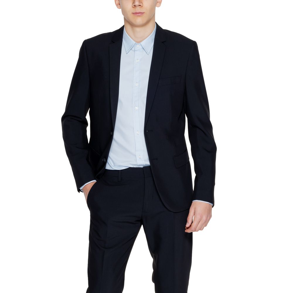 Antony Morato Black Polyester Men's Blazer