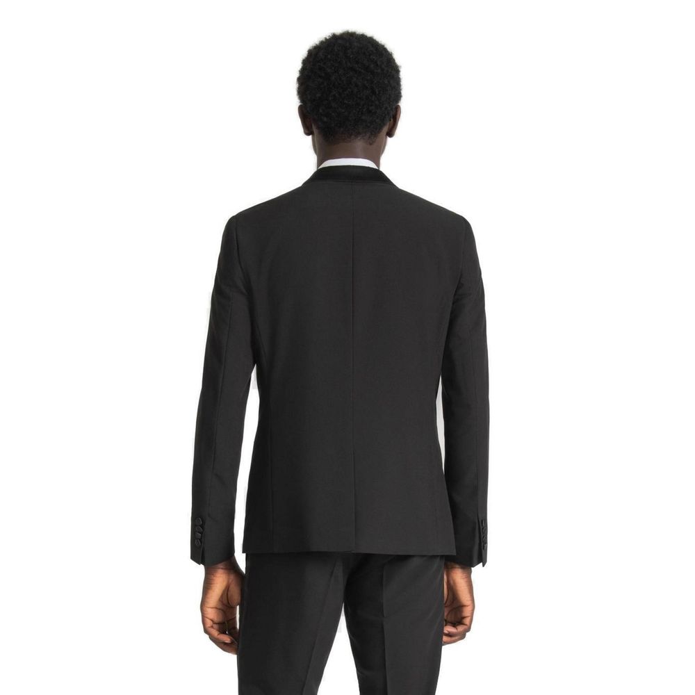 Antony Morato Black Polyester Men's Blazer