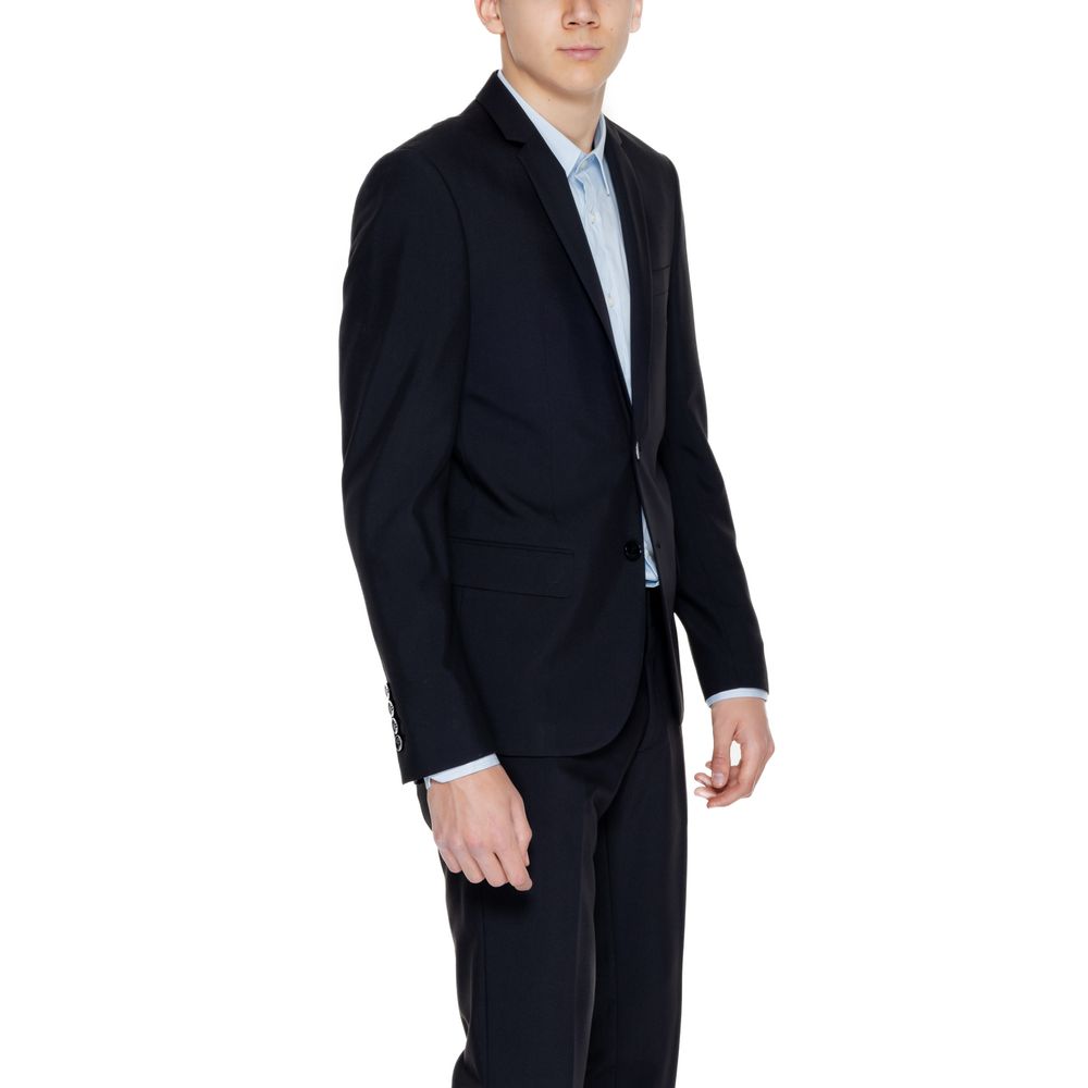 Antony Morato Black Polyester Men's Blazer