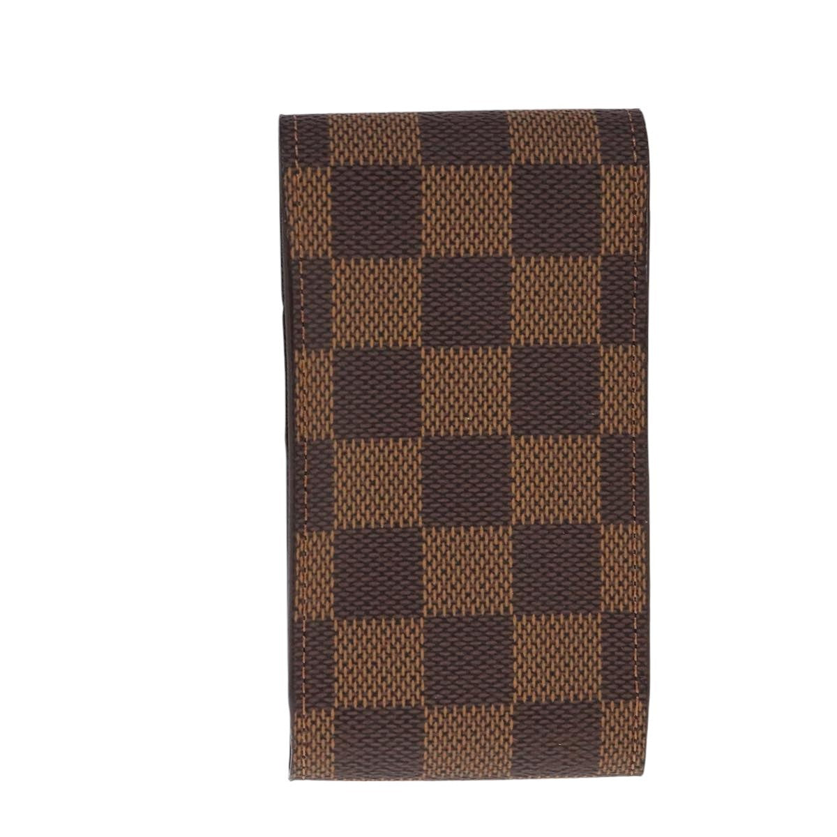 Louis Vuitton Etui Cigarette Case Damier Canvas Brown Canvas Wallets Accessory (Pre-Owned)