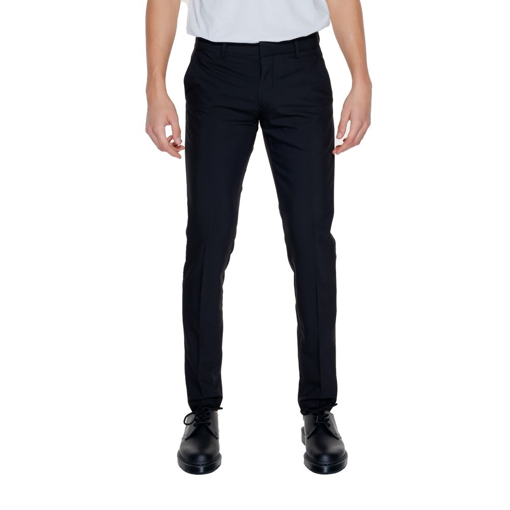 Antony Morato Black Polyester Dress Men's Pants