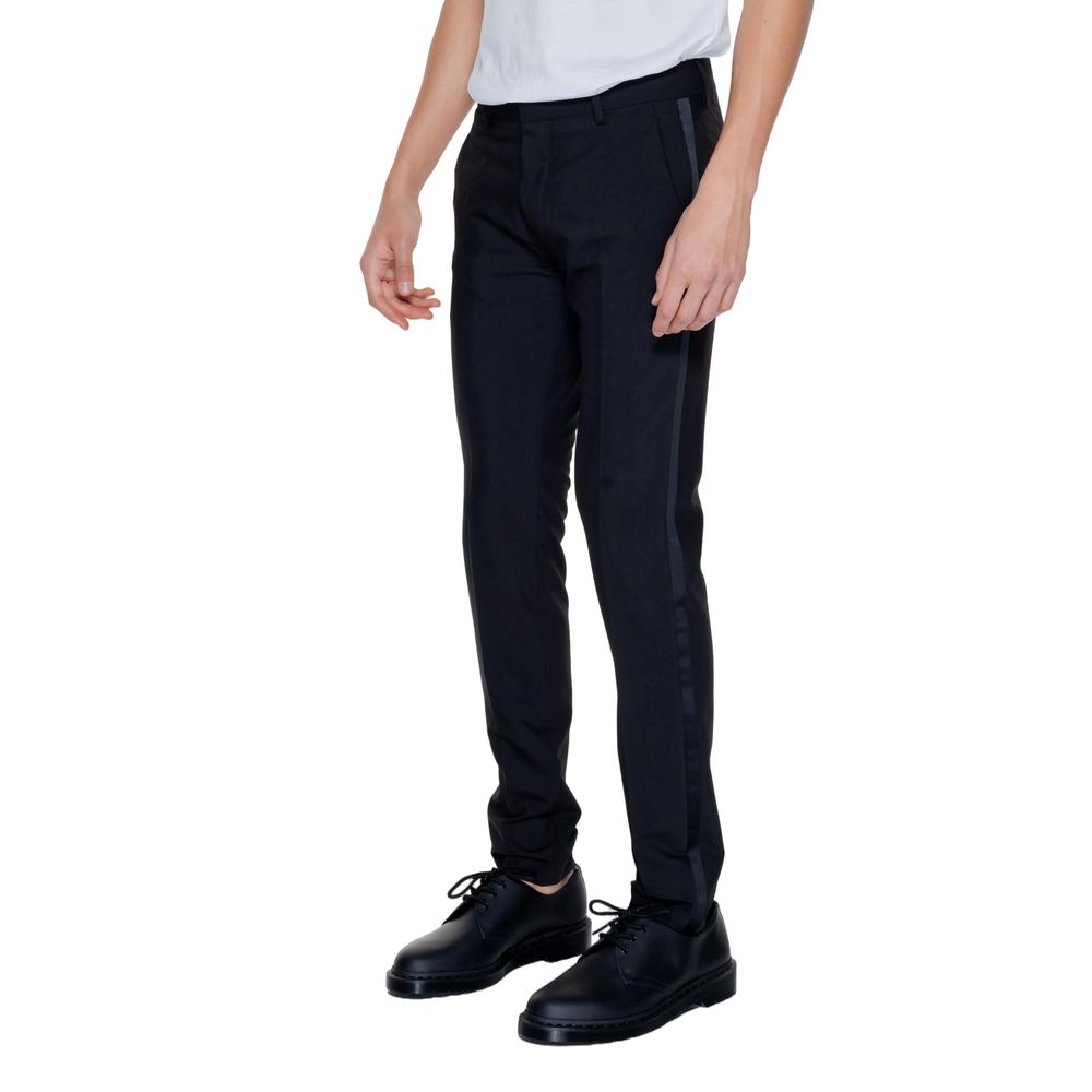 Antony Morato Black Polyester Dress Men's Pants