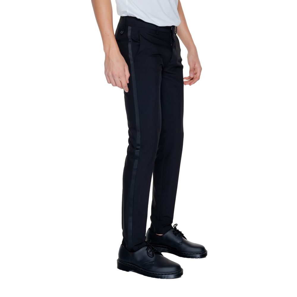 Antony Morato Black Polyester Dress Men's Pants