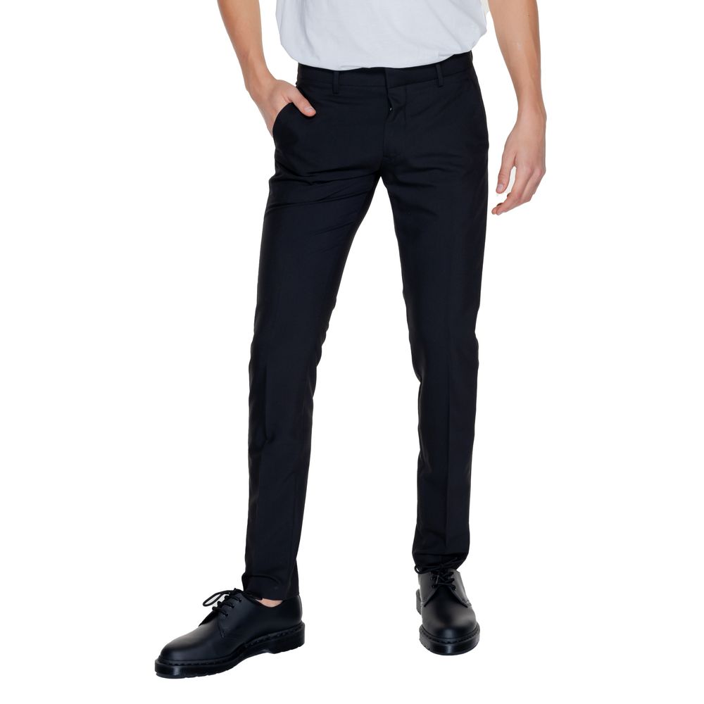 Antony Morato Black Polyester Dress Men's Pants