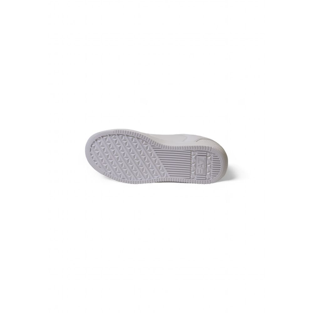 EA7 Emporio Armani White Polyester Athletic Men's Sneakers