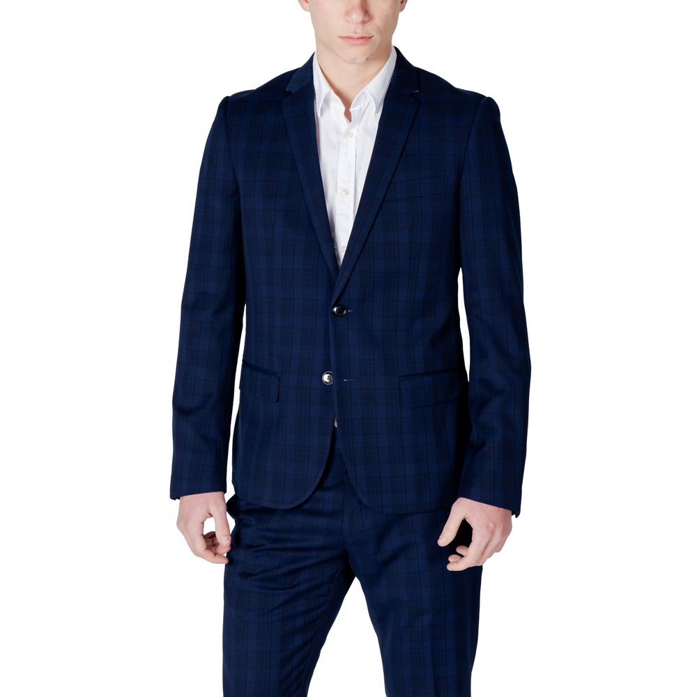 Antony Morato Blue Polyester Men's Blazer