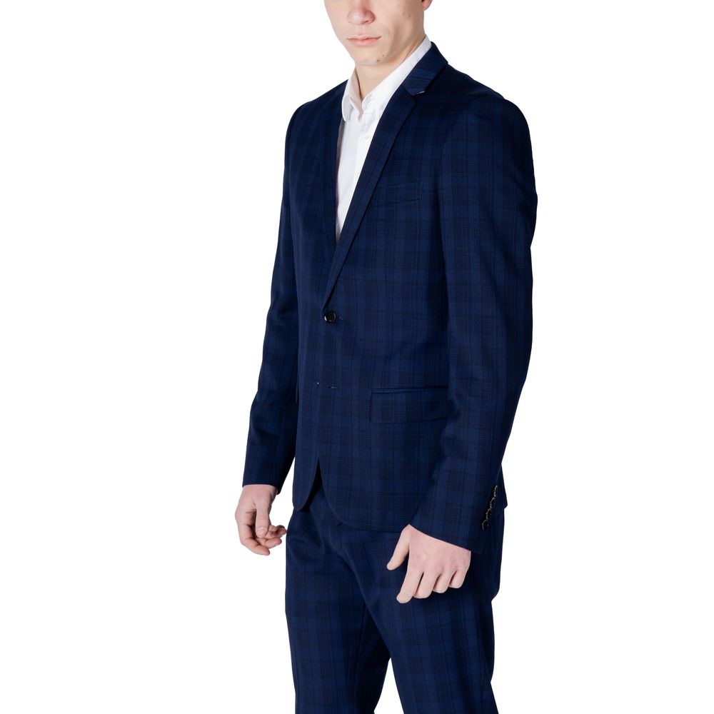 Antony Morato Blue Polyester Men's Blazer