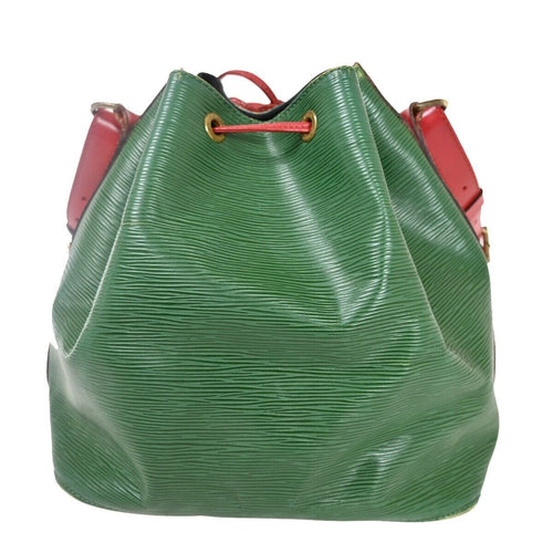 Louis Vuitton Petit Noé Green Leather Shoulder Bag (Pre-Owned)