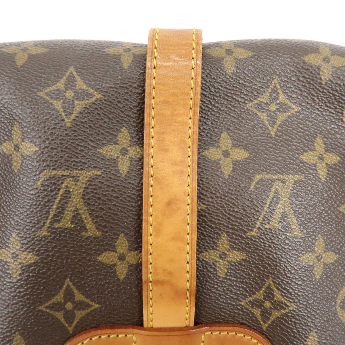 Louis Vuitton Saumur Monogram Canvas Brown Canvas Shoulder Bag Bag (Pre-Owned)