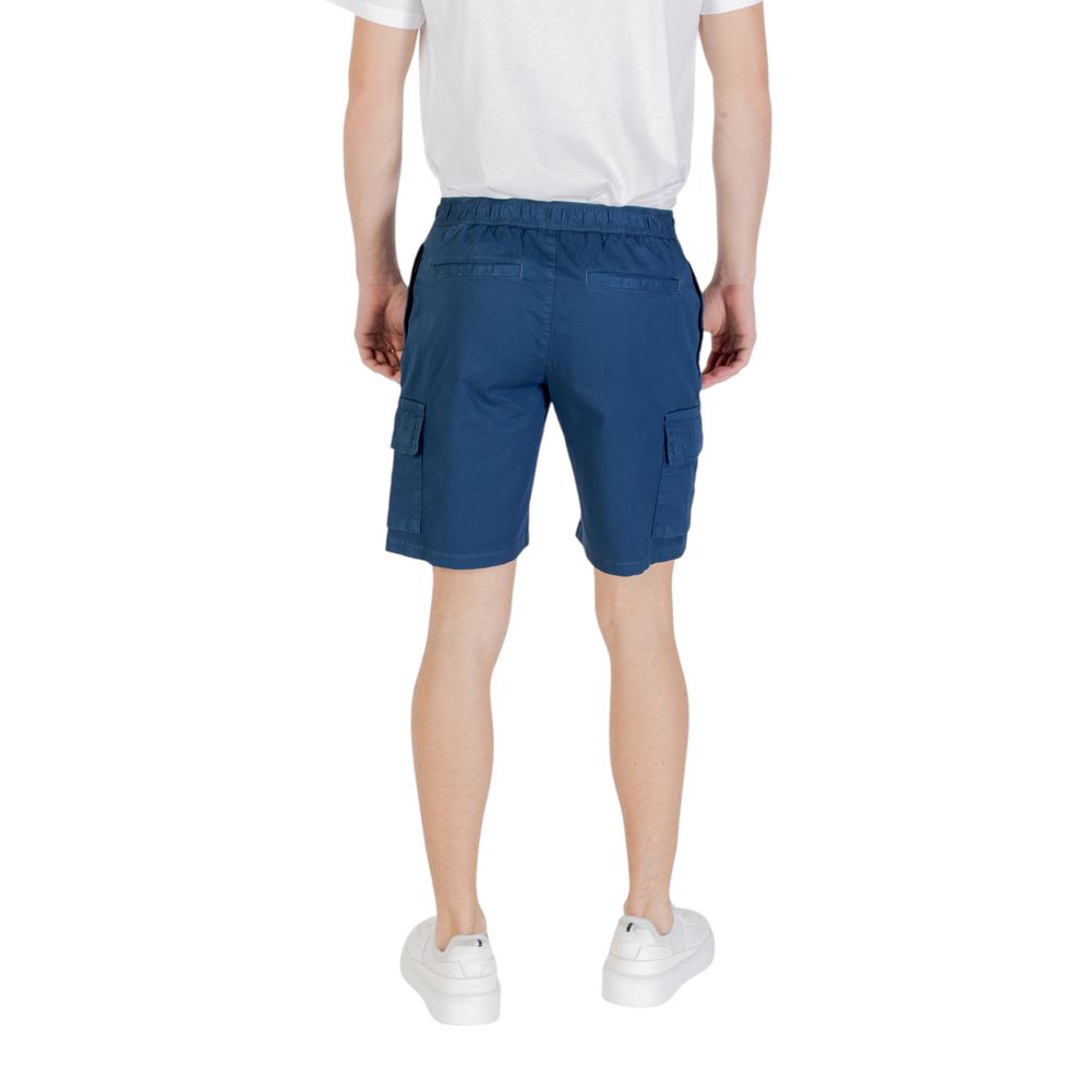 Hugo Boss Blue Cotton Bermuda Men's Shorts