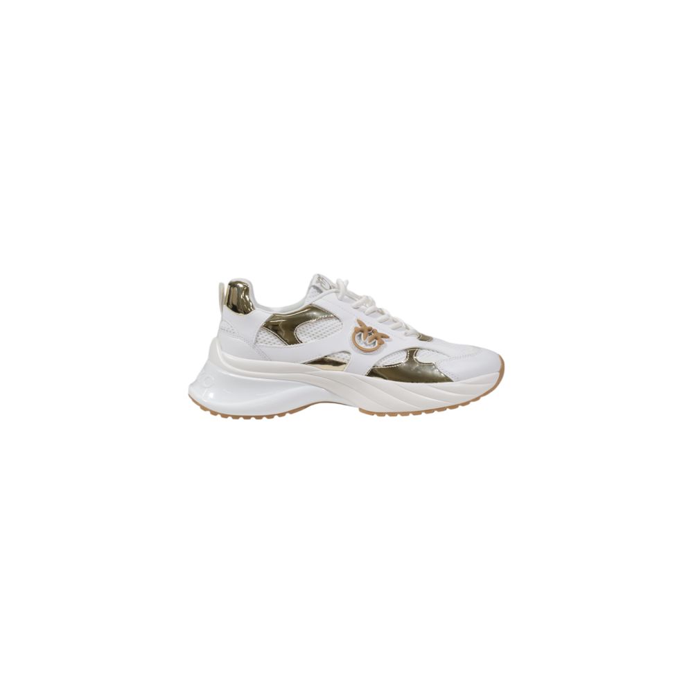 PINKO White Leather Chunky Women's Sneakers