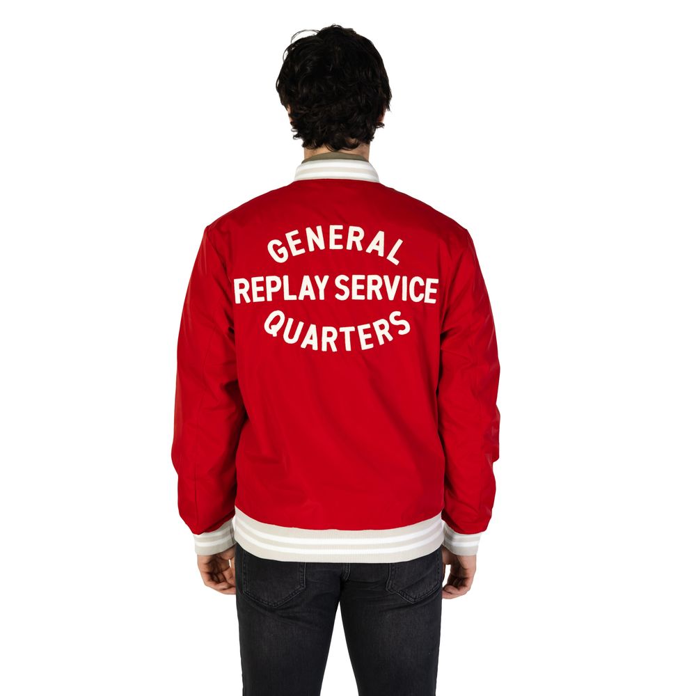 Replay Red Cotton Men's Bomber