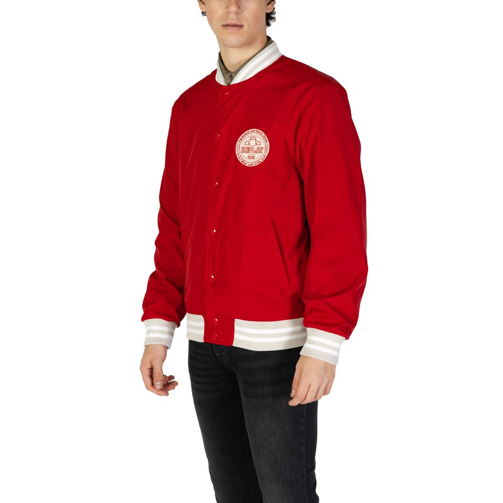 Replay Red Cotton Men's Bomber