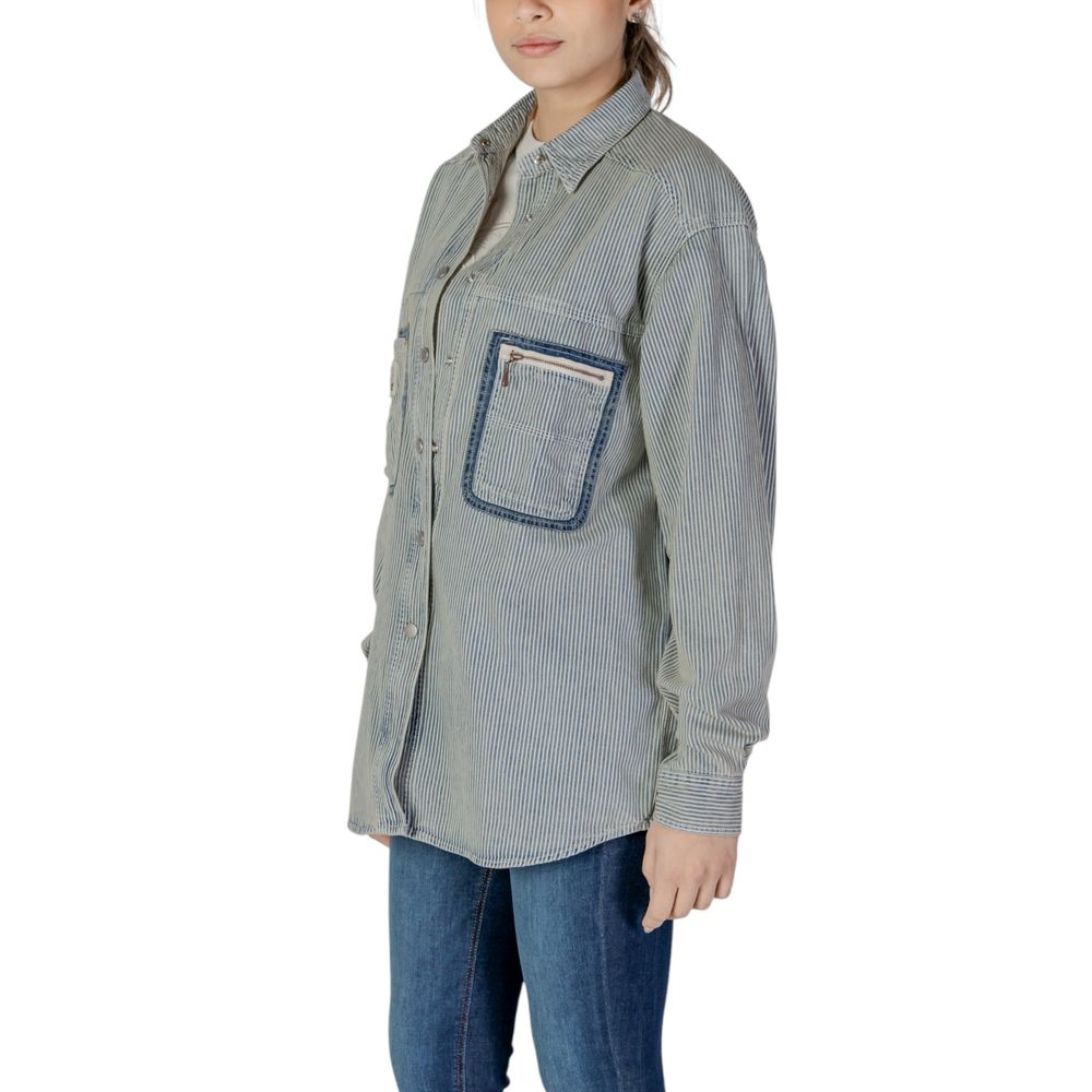 Replay Blue Cotton Women's Blouse