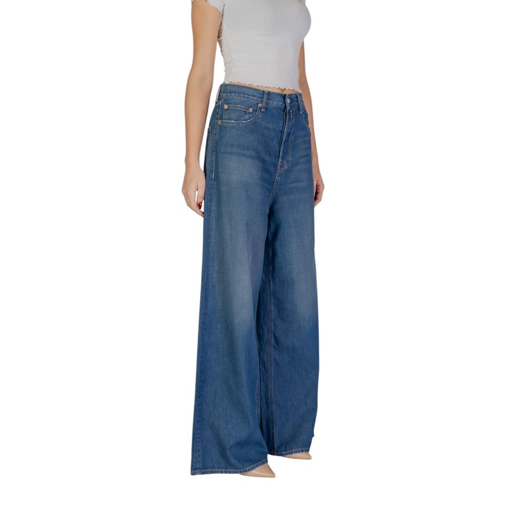 Replay Blue Cotton Bootcut Women's Jeans