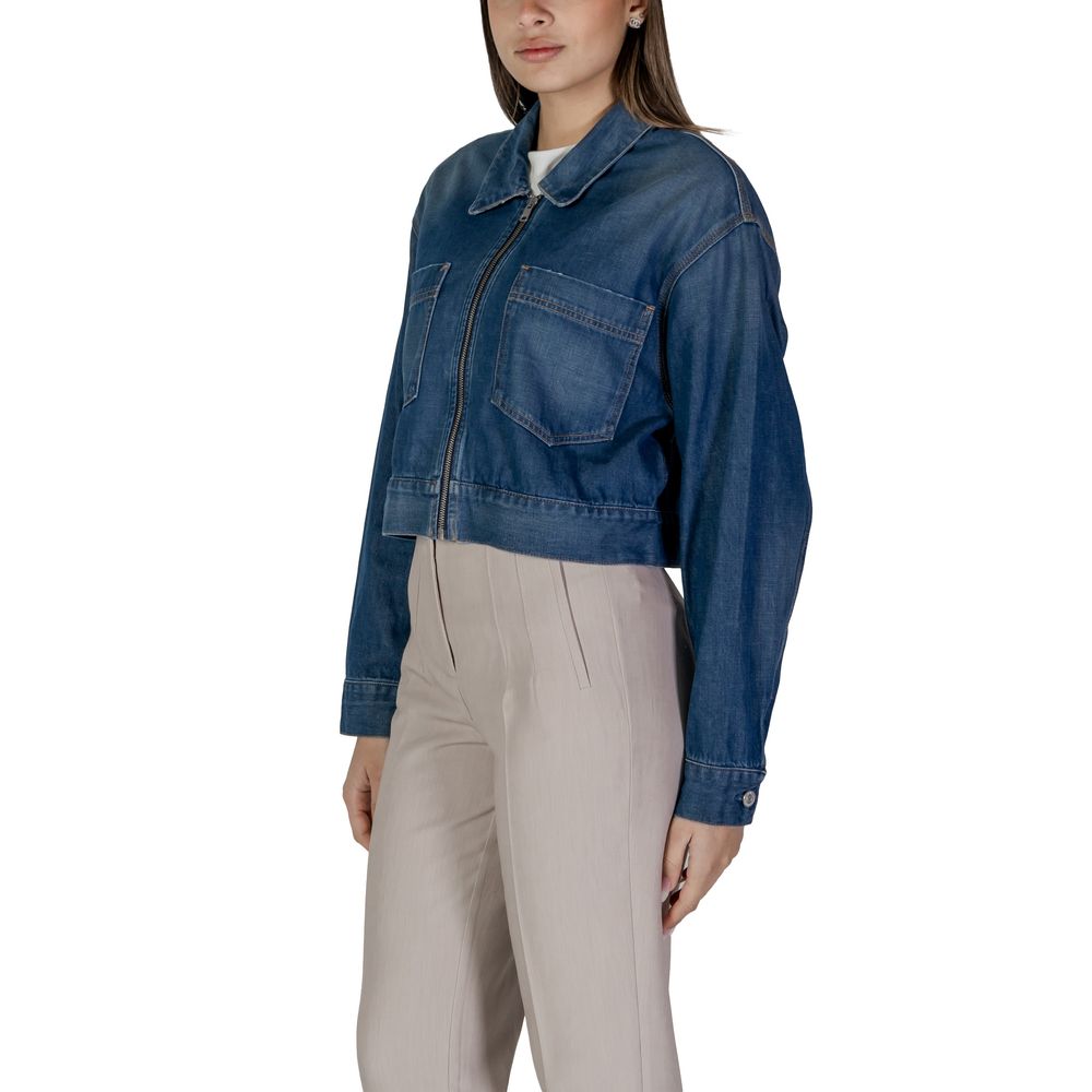 Replay Blue Cotton Denim Women's Jacket
