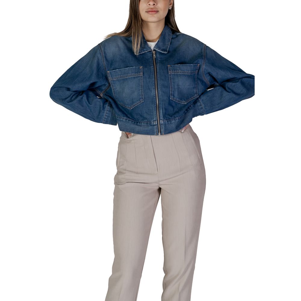 Replay Blue Cotton Denim Women's Jacket