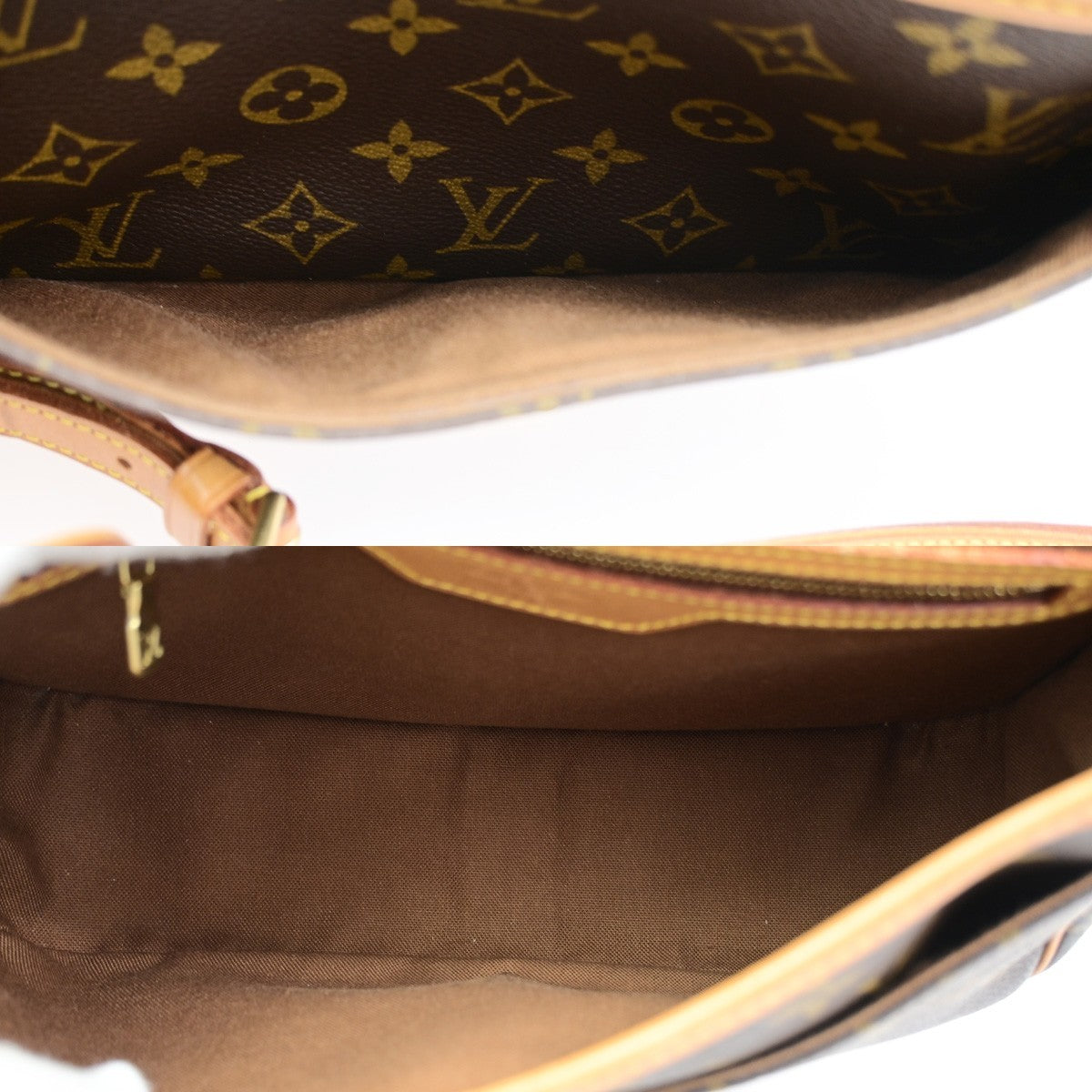 Louis Vuitton Sologne Monogram Canvas Brown Canvas Shoulder Bag Bag (Pre-Owned)