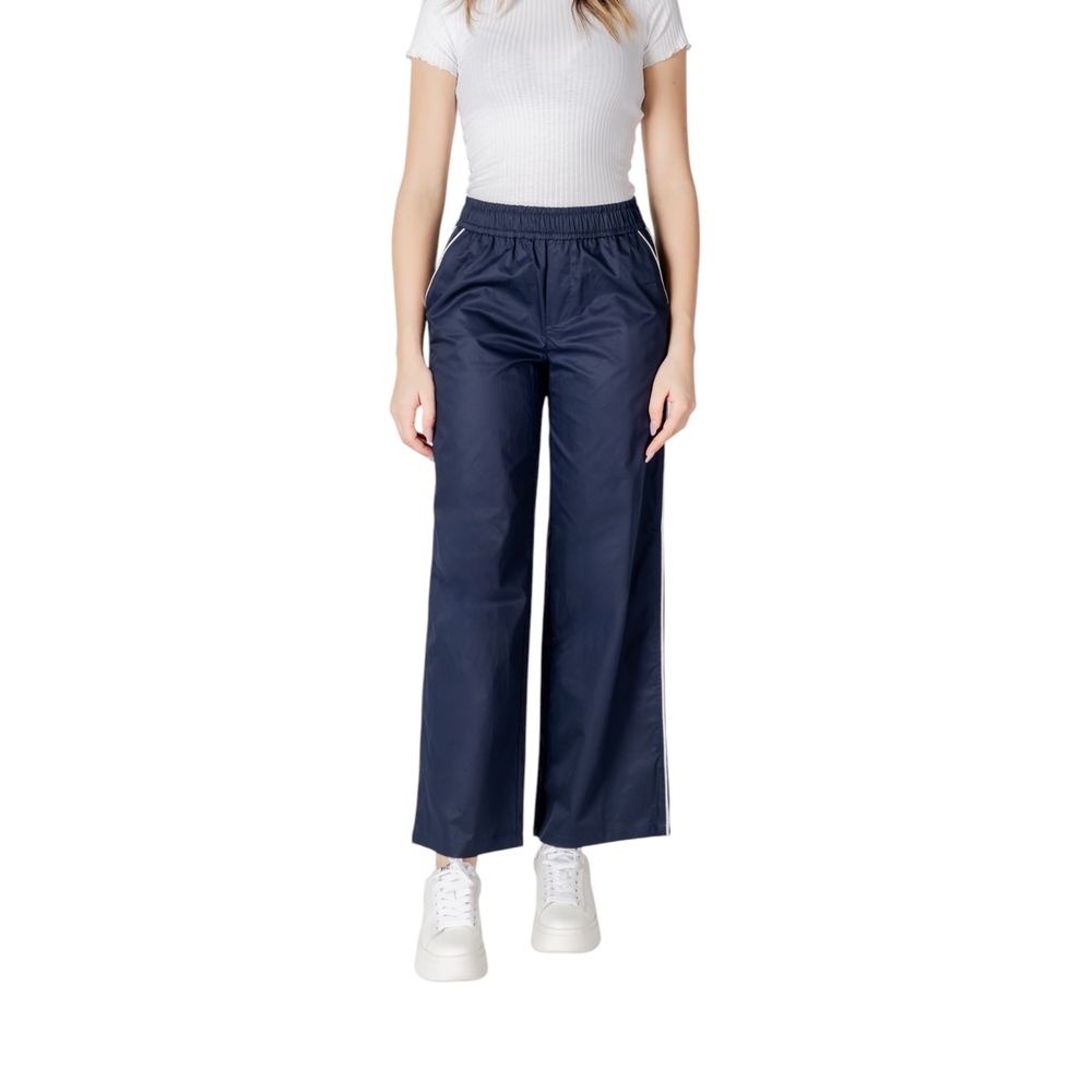Only Blue Cotton Casual Women's Pants