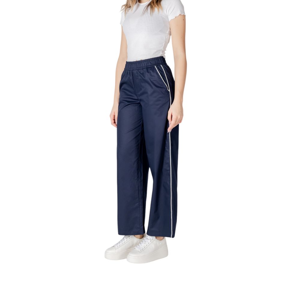 Only Blue Cotton Casual Women's Pants