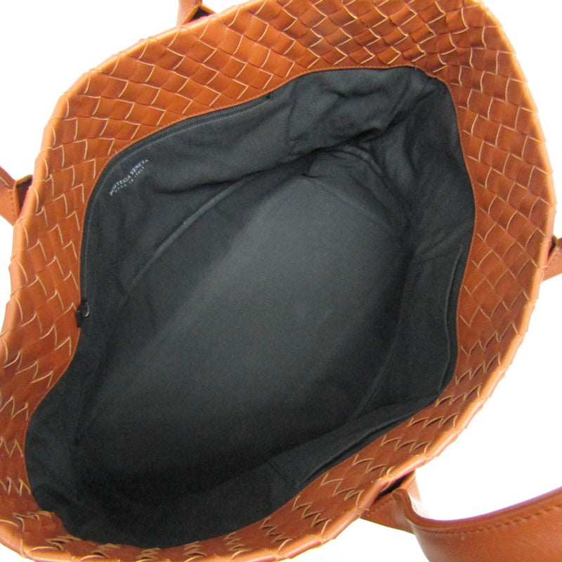 Bottega Veneta Intrecciato Brown Leather Tote Bag (Pre-Owned)